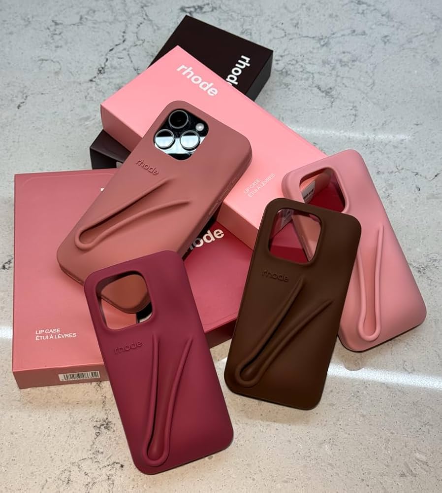 【umecoo】 rhode raspberry case Rhode Lip Case Silicone iPhone Case Raspberry Jelly